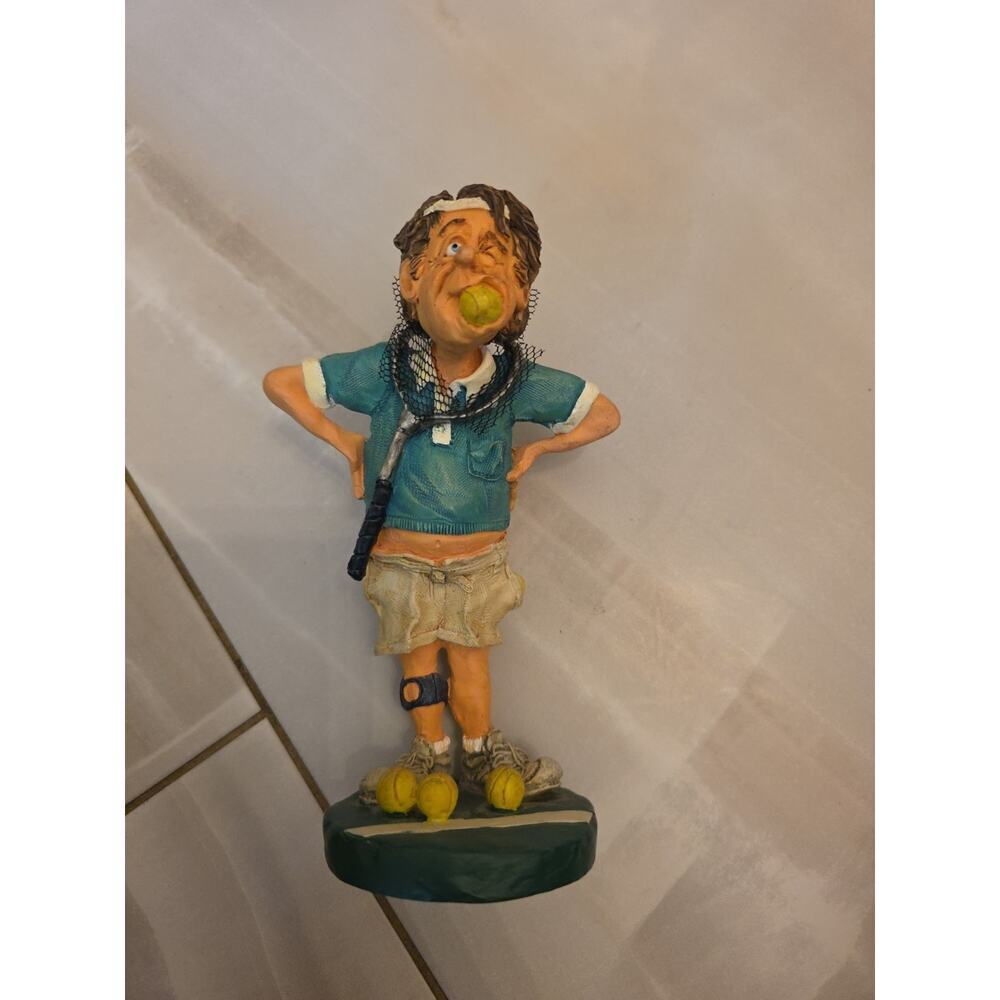 Doug Harris TENNIS PLAYER "Causing A Racket" Russ Berrie Statue